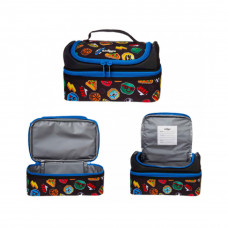 Smiggle Hits Double Decker Lunch Box: Black